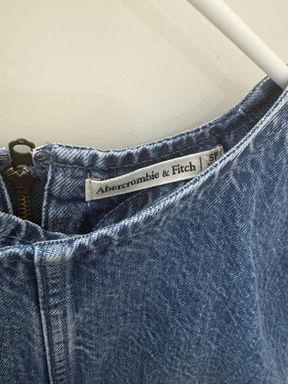 Abercrombie & Fitch Denim Mini Dress - Blue - Picture 3 of 3